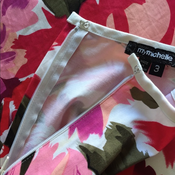 My Michelle floral A-Line Skirt Size 3 - Picture 4 of 6